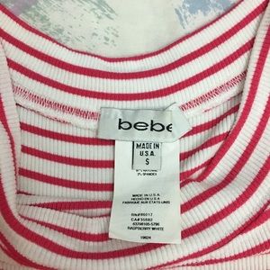 bebe Tops - Y2K Bebe Rhinestone Striped Top bebe Tops - Y2K Bebe Rhinestone Striped Top